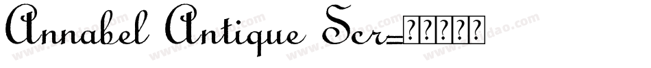 Annabel Antique Scr字体转换